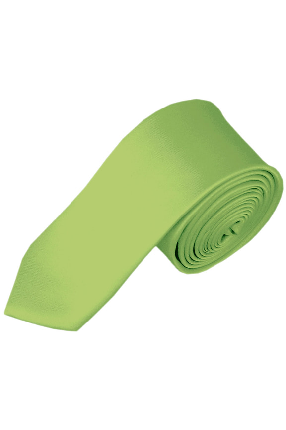 Big Boys' Kids' Children's Solid Color 48" Neck Tie, Pear Green