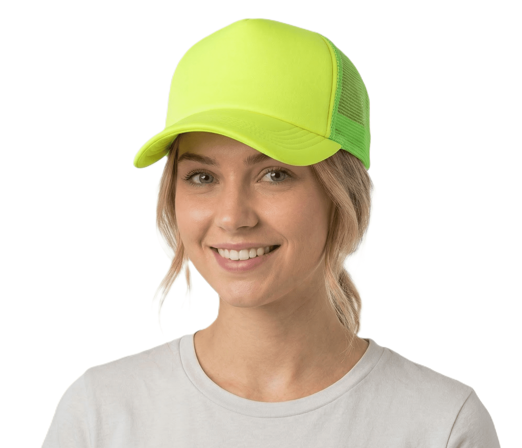 NYFASHION101 Blank Mesh Adjustable Snapback Cotton 6-Panel  display picture 2