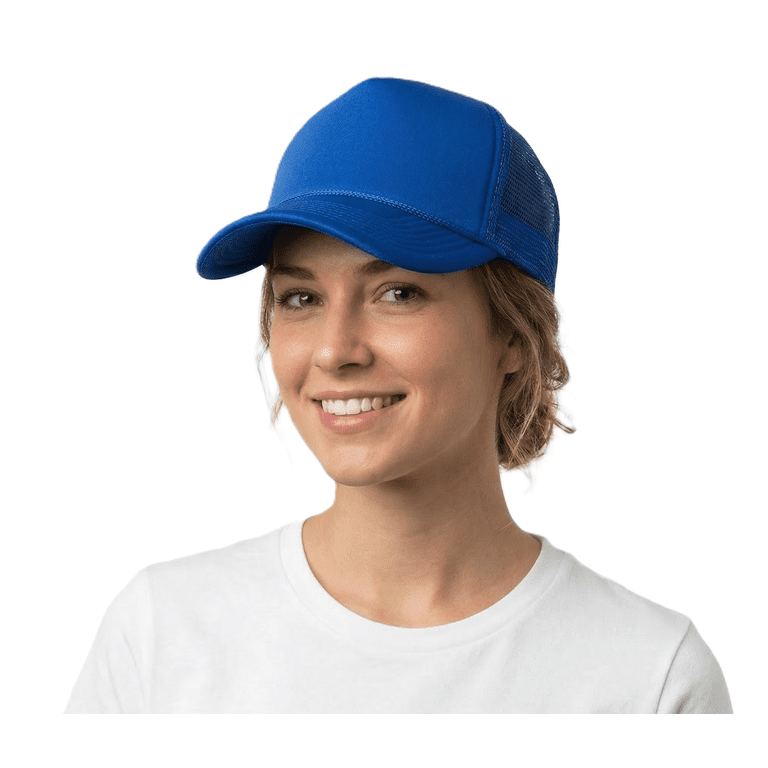 NYFASHION101 Blank Mesh Adjustable Snapback Cotton 6-Panel  display picture 2