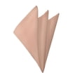 thumbnail image 1 of NYFASHION101 Bold Solid Color Polyester Formal Handkerchief Pocket Square, Light Salmon, 1 of 1