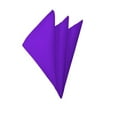 thumbnail image 1 of NYFASHION101 Bold Solid Color Polyester Formal Handkerchief Pocket Square, Plum Violet, 1 of 1
