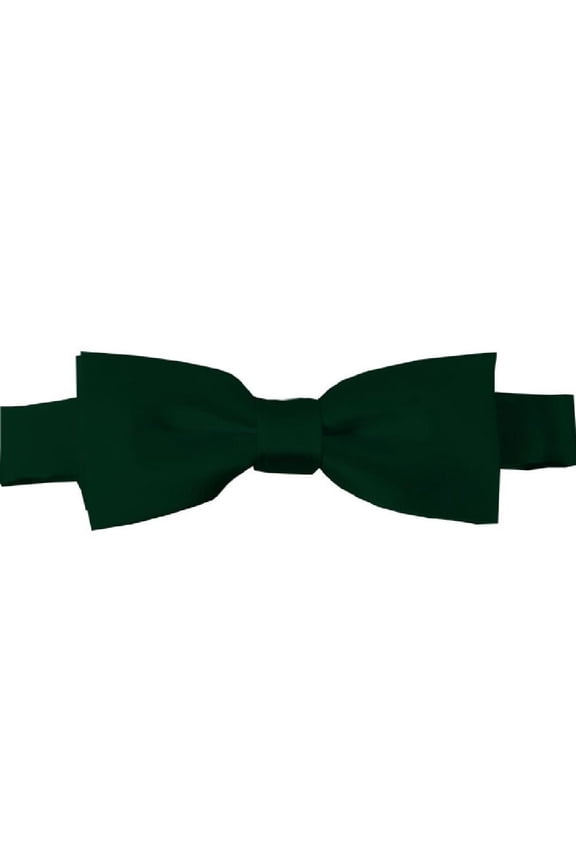 Boys' Solid Color Adjustable Pre-Tied Bow Ties - Green