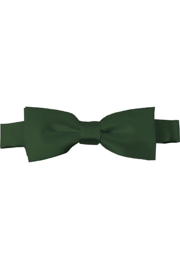 Boys' Solid Color Adjustable Pre-Tied Bow Ties - Hunter Green