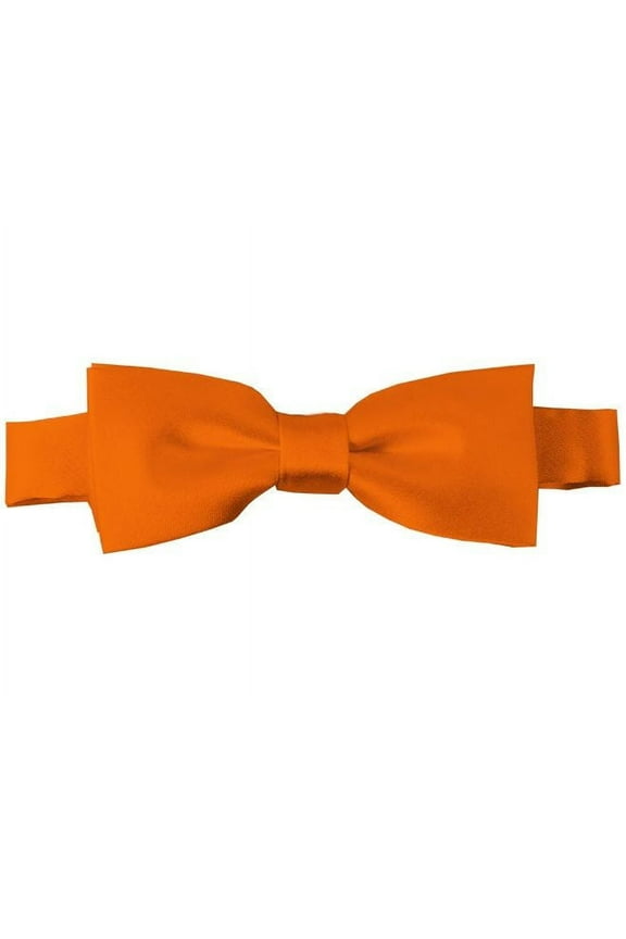 Boys' Solid Color Adjustable Pre-Tied Bow Ties - Orange