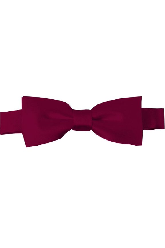 Boys' Solid Color Adjustable Pre-Tied Bow Ties - Raspberry