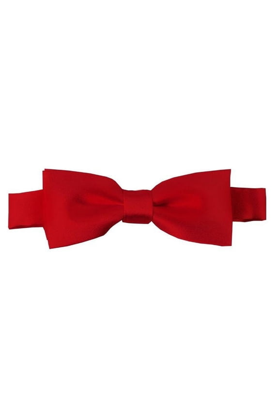 Boys' Solid Color Adjustable Pre-Tied Bow Ties - Red