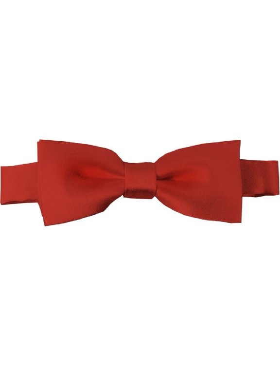 Boys' Solid Color Adjustable Pre-Tied Bow Ties - Rust Red