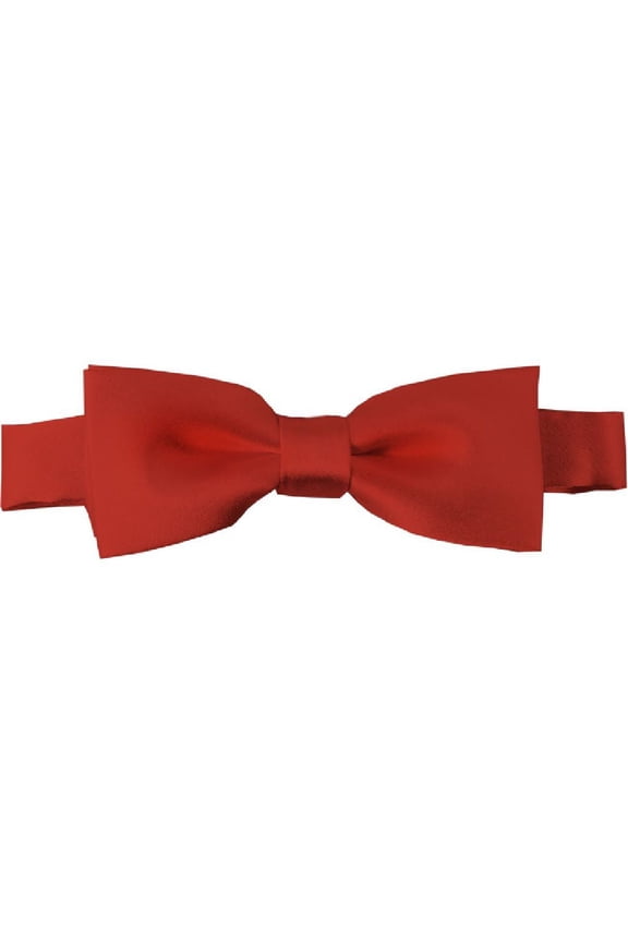 Boys' Solid Color Adjustable Pre-Tied Bow Ties - Rust Red
