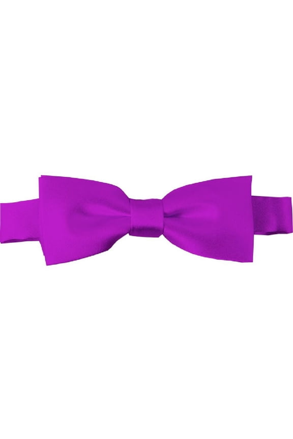 Boys' Solid Color Adjustable Pre-Tied Bow Ties - Violet