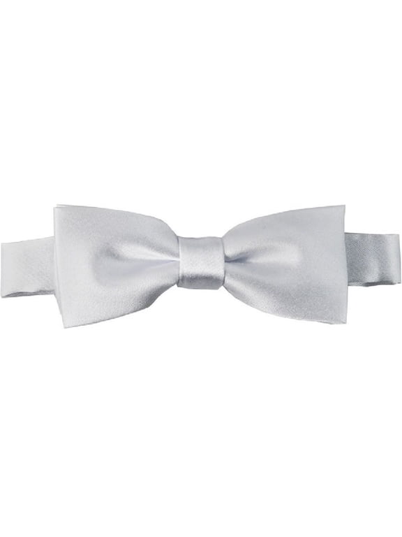 Boys' Solid Color Adjustable Pre-Tied Bow Ties - White