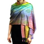 NYFASHION101 Elegant Colorful Paisley Soft Pashmina Scarf Shawl Wrap NBH1401Y, 04