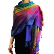 NYFASHION101 Elegant Colorful Paisley Soft Pashmina Scarf Shawl Wrap NBH1401Y, 15