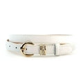 thumbnail image 1 of NYFASHION101 Fabulous Skinny Dressy Belt w/Rhinestone Prong LBU270-White-L, 1 of 1