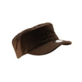 thumbnail image 1 of NYFASHION101 Fashionable Solid Color Unisex Adjustable Strap Cadet Cap, Brown, 1 of 4