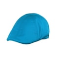 thumbnail image 1 of NYFASHION101 Fashionable Solid Color Unisex Cotton Duck Bill Newsboy Ivy Cap, Aqua, 1 of 4