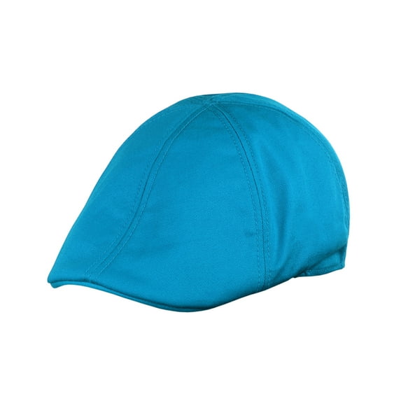 NYFASHION101 Fashionable Solid Color Unisex Cotton Duck Bill Newsboy Ivy Cap, Aqua
