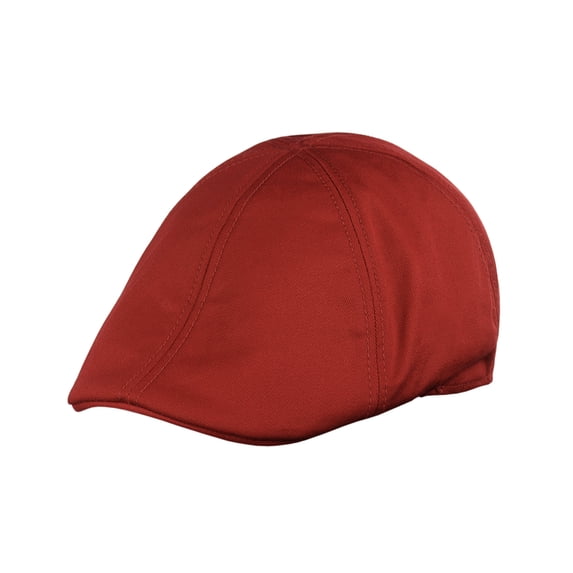 NYFASHION101 Fashionable Solid Color Unisex Cotton Duck Bill Newsboy Ivy Cap, Cherry