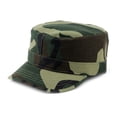 thumbnail image 1 of NYFASHION101 Fashionable Solid Color Unisex Fitted Army Military Cadet Cap, Navy, S, 1 of 4