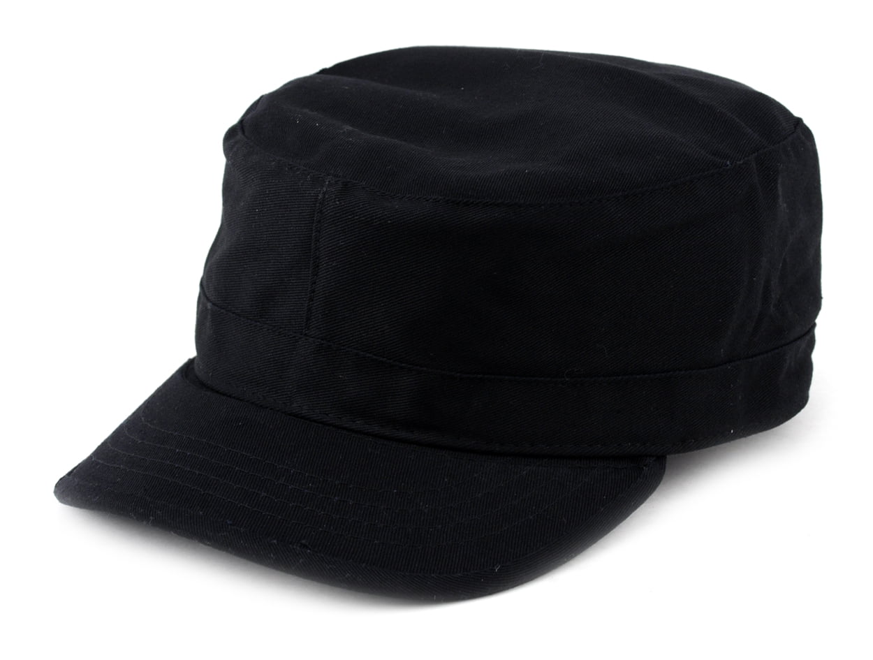 NYFASHION101 Fashionable Solid Color Unisex Fitted Army Military Cadet ...