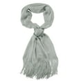 thumbnail image 1 of NYFASHION101 Fashionable Sparkly Glitter Thread Lightweight Tassel Scarf-Light Silver, 1 of 4