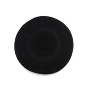 NYFASHION101 French Style Lightweight Casual Classic Solid Color Wool Beret, Black