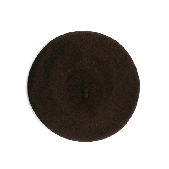 NYFASHION101 French Style Lightweight Casual Classic Solid Color Wool Beret, Brown