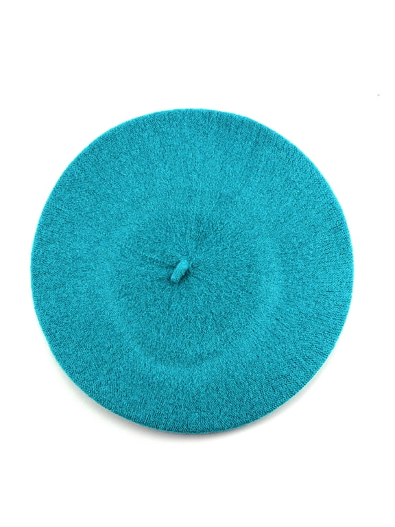 French Style Lightweight Casual Classic Solid Color Wool Beret, Navy