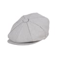 thumbnail image 1 of NYFASHION101 Men's Classic Vintage 8-Panel Duck Bill Linen Newsboy Cap, Light Gray, 1 of 3