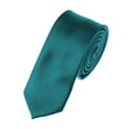 thumbnail image 1 of NYFASHION101 Men's Solid Color 2" Skinny Tie, Oasis, 1 of 2