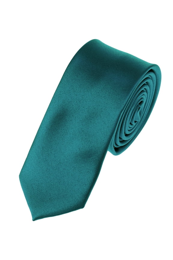 Men's Solid Color 2" Skinny Tie, Oasis