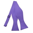 thumbnail image 1 of NYFASHION101 Men's Solid Color Adjustable Self-Tie Bow Tie, Purple, 1 of 1