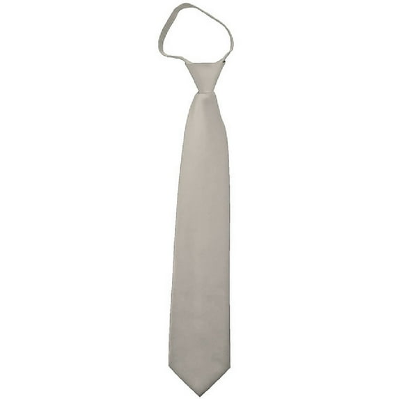 NYFASHION101 Mens Solid Color Formal Zipper Tie