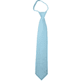 thumbnail image 1 of NYFASHION101 Men's Solid Color Formal Zipper Tie, Powder Blue, 17", 1 of 1