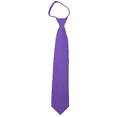 thumbnail image 1 of NYFASHION101 Men's Solid Color Formal Zipper Tie, Purple, 17", 1 of 1