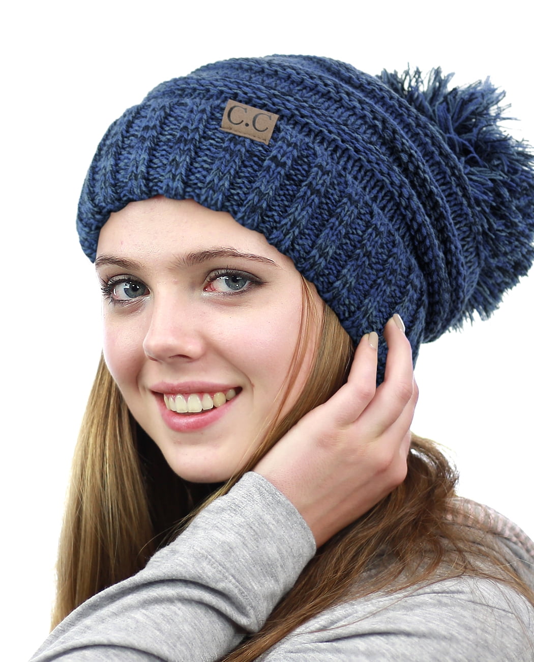 NYFASHION101® Pom Pom Oversized Baggy Slouchy Thick Winter Beanie