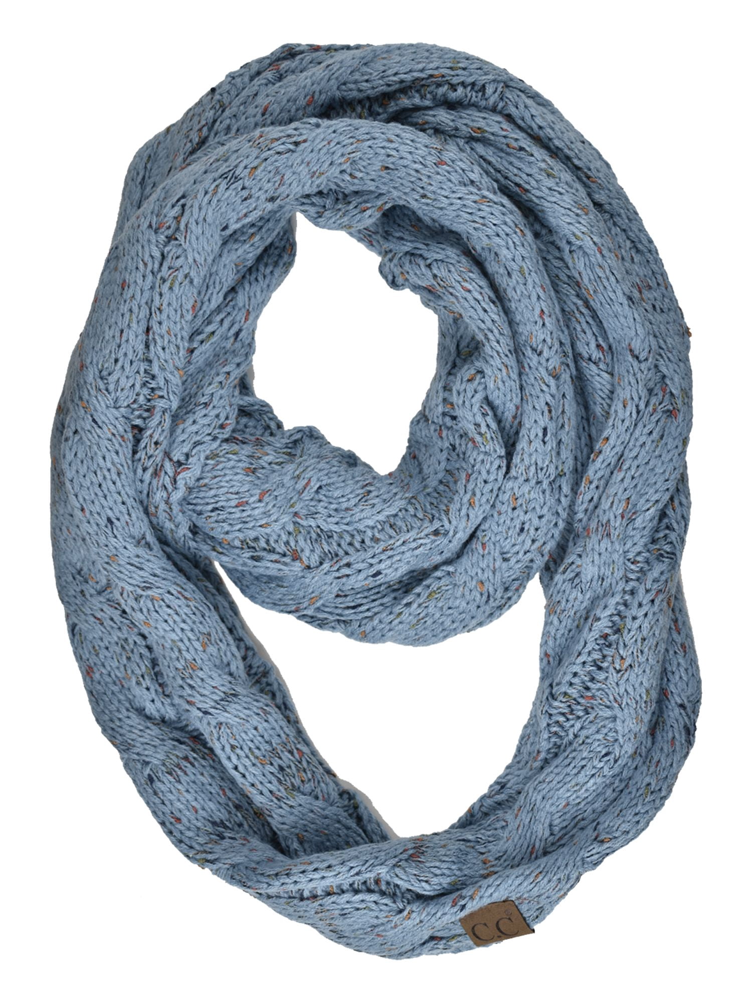 NYFASHION101 Soft Winter Warm Chunky Knit Cowl Infinity Loop Scarf ...