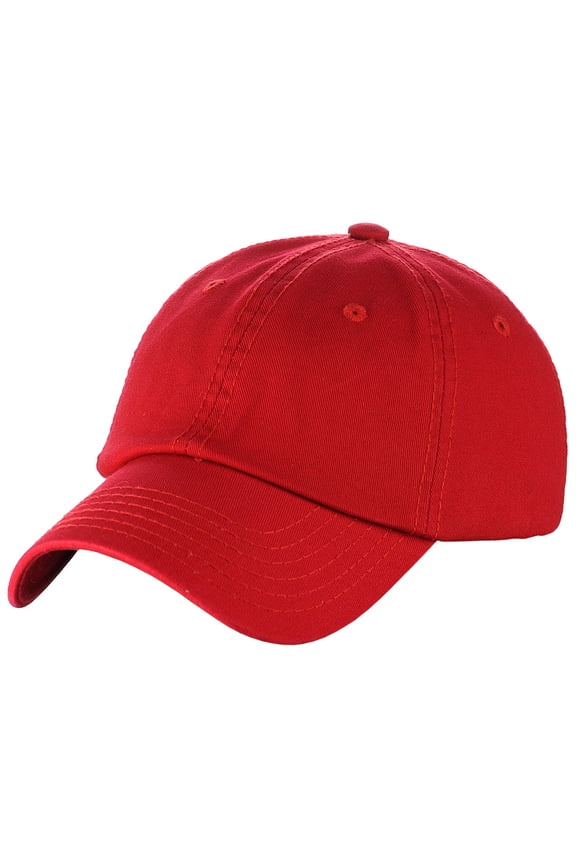 Unisex Adjustable 6-Panel Low-Profile Baseball Cap LOW100- EP Red