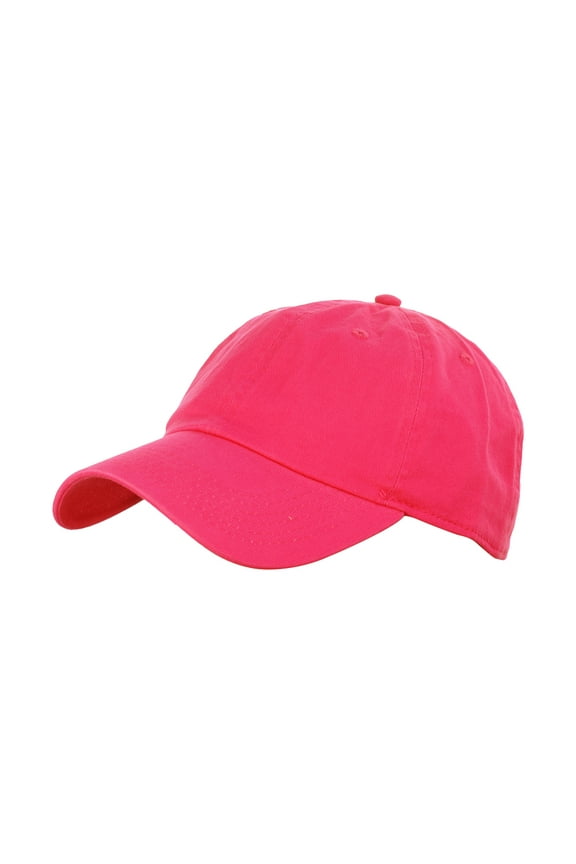 Unisex Adjustable 6-Panel Low-Profile Baseball Cap LOW100- HG HOT PINK