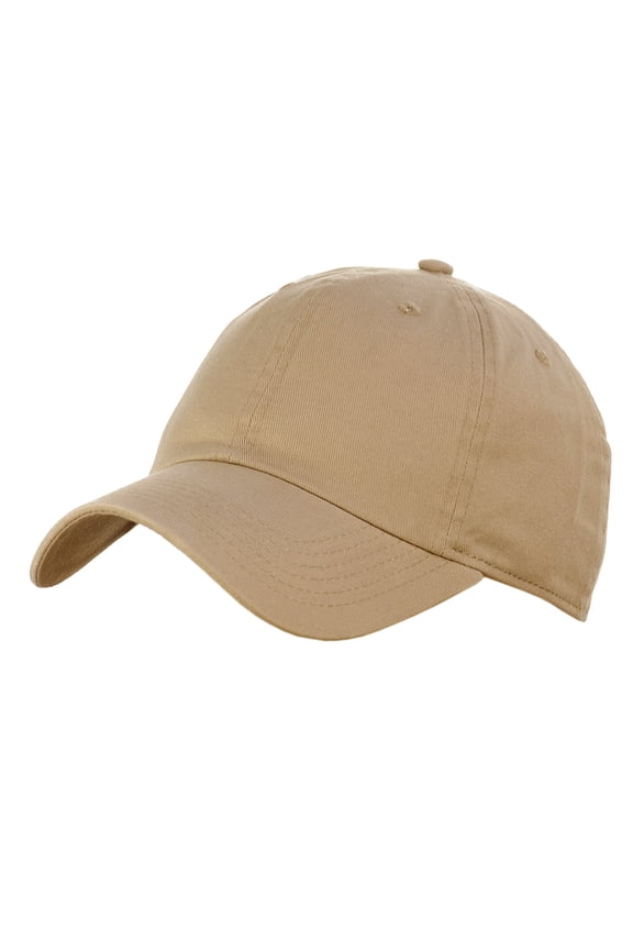 Unisex Adjustable 6-Panel Low-Profile Baseball Cap LOW100- HG KHAKI