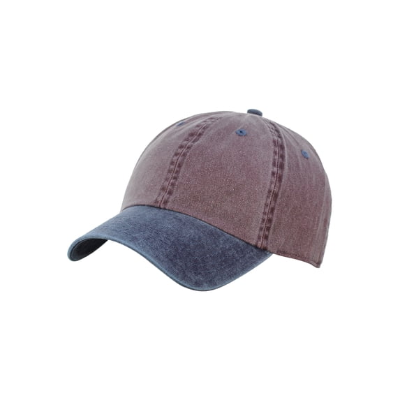 NYFASHION101 Unisex Adjustable 6-Panel Low-Profile Baseball Cap LOW100- Washed Purple/Blue