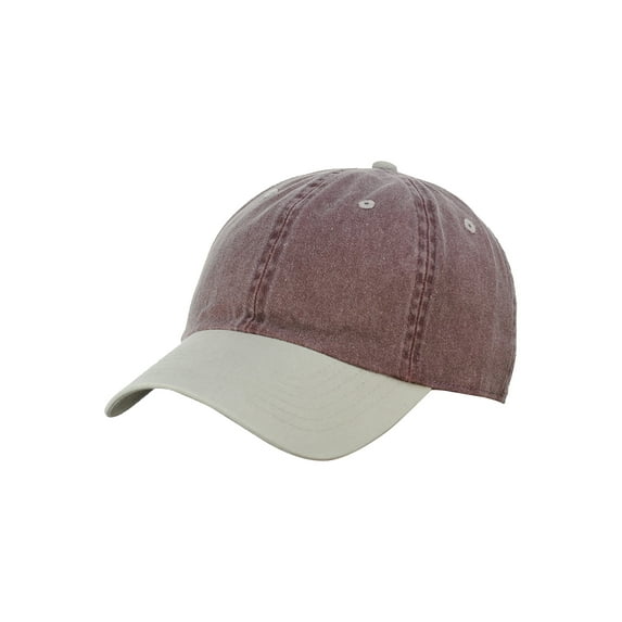NYFASHION101 Unisex Adjustable 6-Panel Low-Profile Baseball Cap LOW100- Washed Purple/Sand