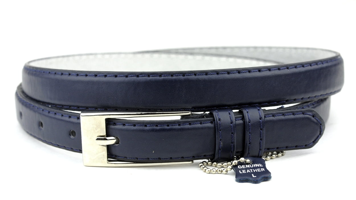 Brand new thin trendy navy belt , adjustable size L 30 . Never been worn,fashion Women main image 3