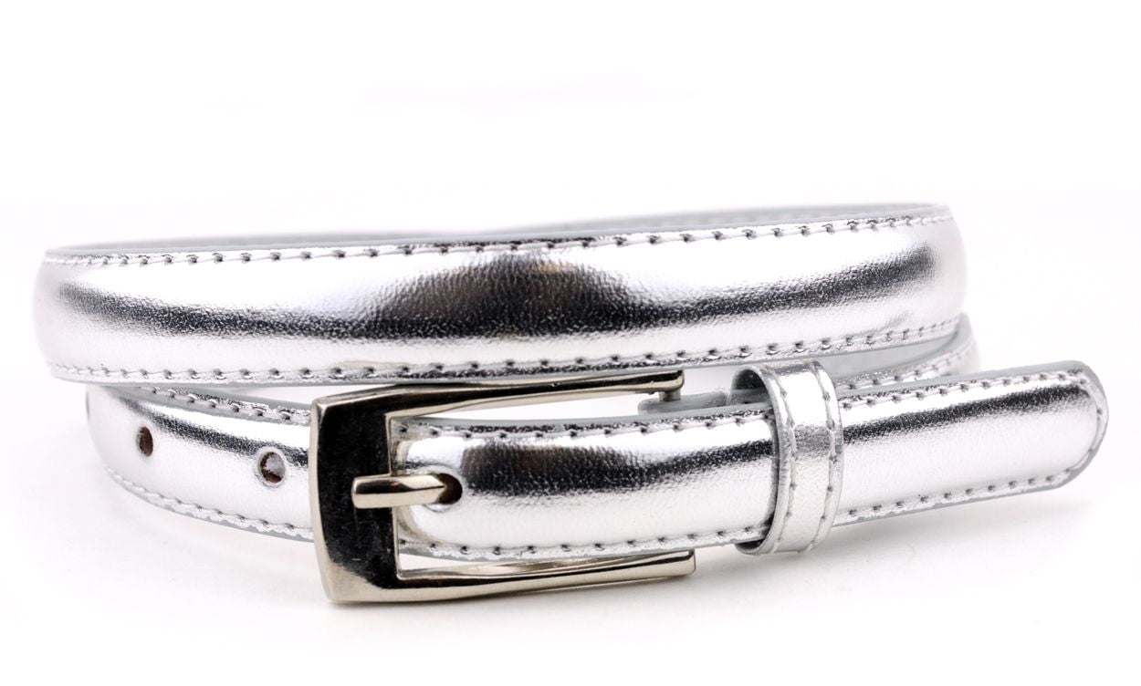 8134 Womens Fashion Casual Belt, Gray, X-large 40203-SILVER-LINK-BELT-LADY – Alcala main image 3
