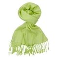 thumbnail image 1 of NYFASHION101 Women's Fabulous Plus Size Soft Pashmina Viscose Scarf Shawl Wrap, Baby Green #24, 1 of 1