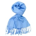 thumbnail image 1 of NYFASHION101 Women's Fabulous Plus Size Soft Pashmina Viscose Scarf Shawl Wrap, Blue #20, 1 of 1