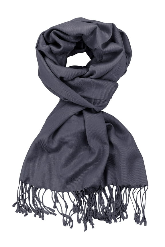 Women's Fabulous Plus Size Soft Pashmina Viscose Scarf Shawl Wrap, Smoking Grey #36