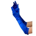 thumbnail image 1 of NYFASHION101 Women's Fashionable Classy Elbow Length Satin Gloves 12BL, Royal Blue, 1 of 1