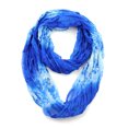 thumbnail image 1 of NYFASHION101 Women's Lightweight Two Tone Crinkle Loop Infinity Scarf, Blue, 1 of 2