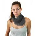 thumbnail image 1 of NYFASHION101 Women's Versatile Solid Sheer Chiffon Neckerchief Scarf - Gray, 1 of 3