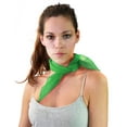 thumbnail image 1 of NYFASHION101 Women's Versatile Solid Sheer Chiffon Neckerchief Scarf - Green, 1 of 3